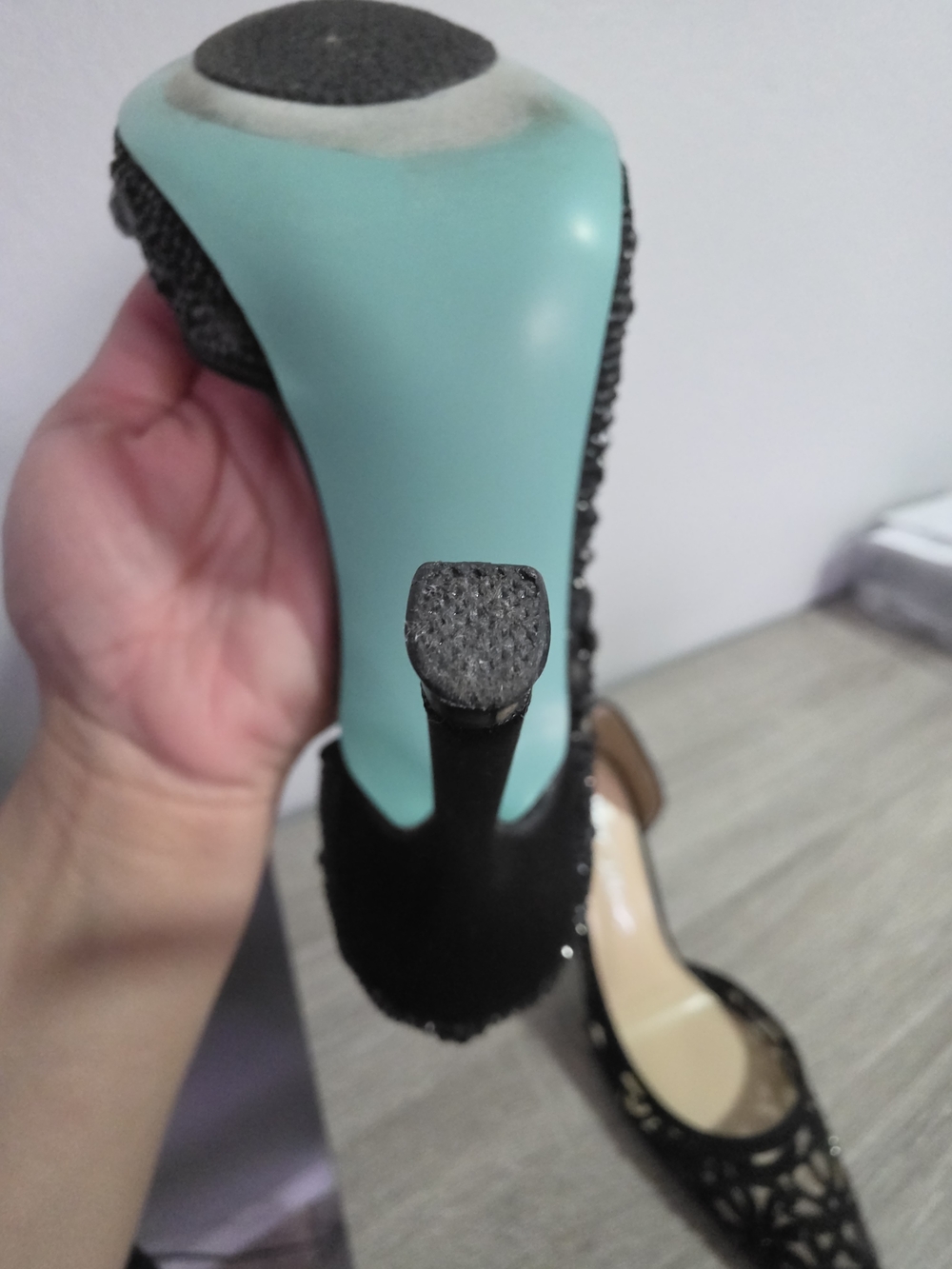 Betsey Johnson Chic Black Heels, Size 8 - Picture 8 of 9